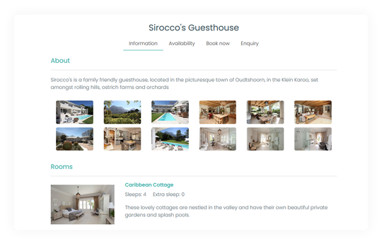 Customisable guest view